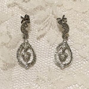 Sterling Silver Acorn Chandelier Earrings, Vintage Inspired Dangle Jewelry